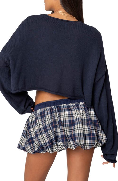 EDIKTED EDIKTED SHYRAH OVERSIZE KNIT CROP TOP 