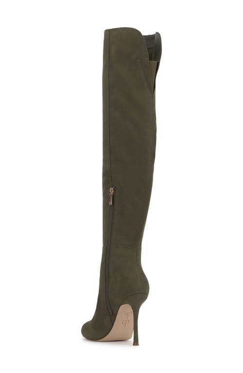 Shop Jessica Simpson Nicolosi Over The Knee Boot In Cargo Green