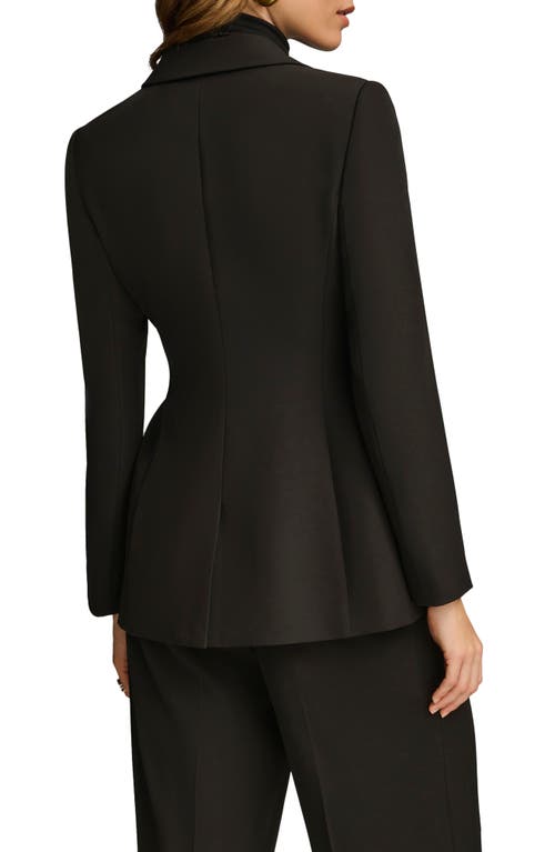 Shop Donna Karan New York Belted Blazer In Black