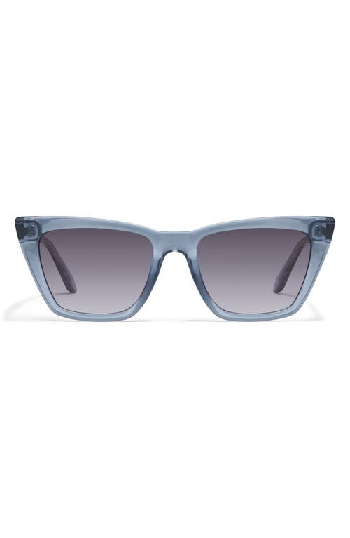 Quay Call The Shots 48mm Gradient Cat Eye Sunglasses In Blue