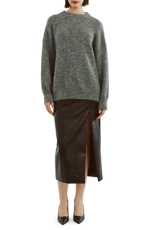 Bardot Taytum Crewneck Sweater In Grey Marle