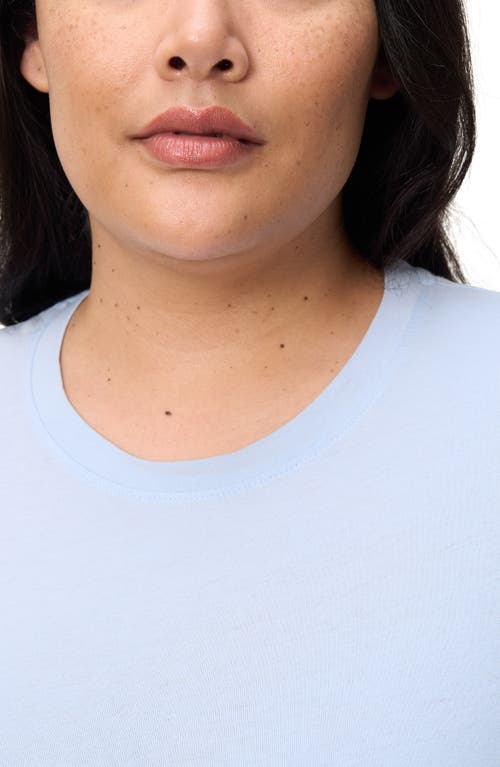 The Standard Stitch The Crew Tee In Sky Blue