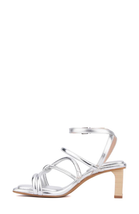 Shop Fashion To Figure Ohara Strappy Block Heel Sandal In Silver