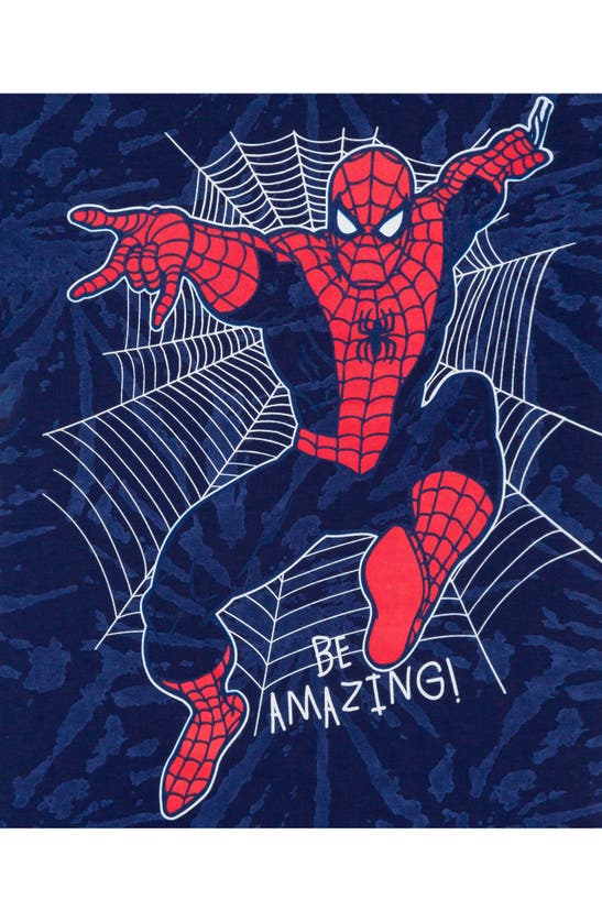 Shop Jem Kids' Spider-man Graphic T-shirt In Navy