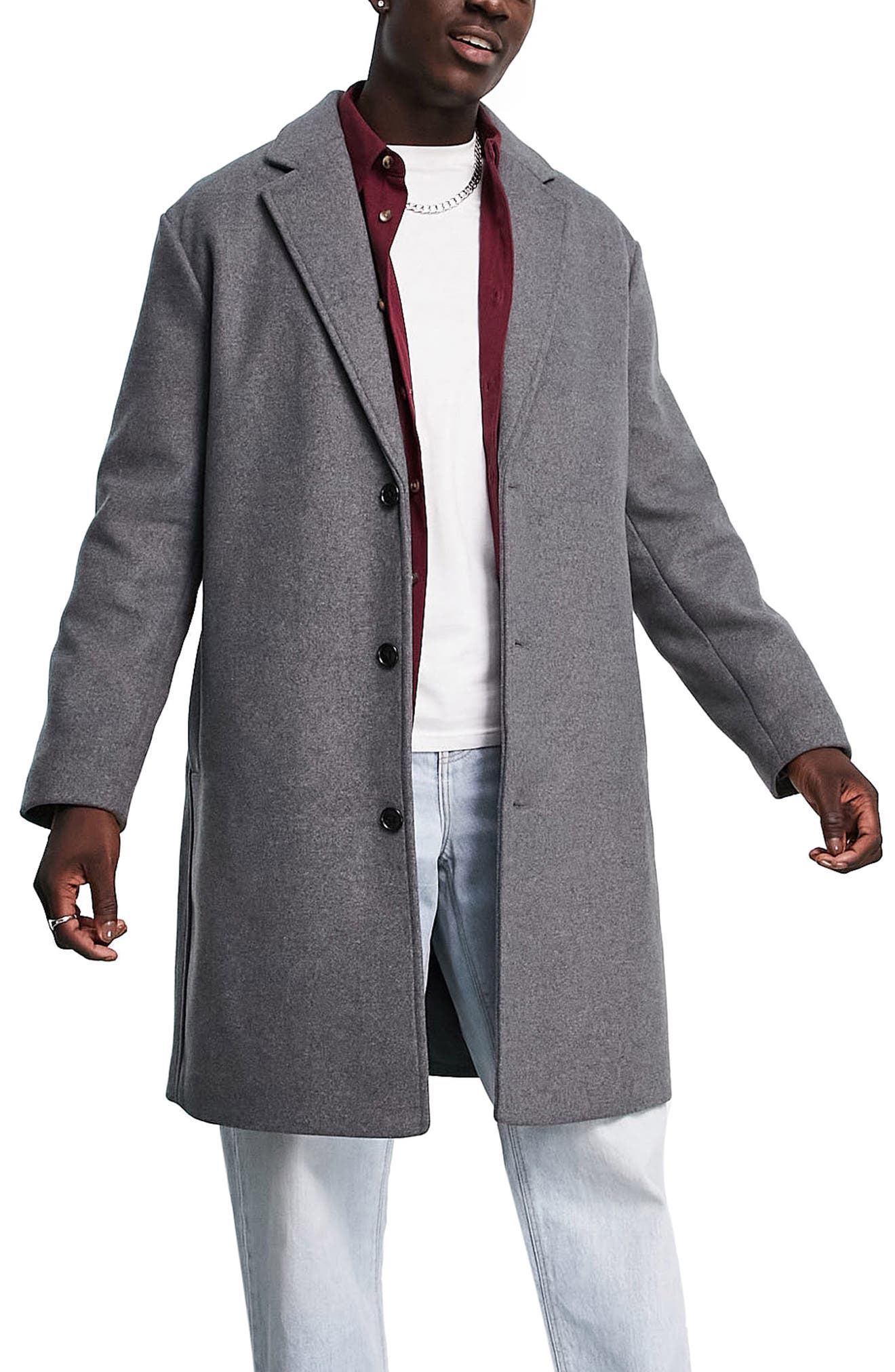 gray over coat