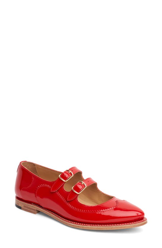 Shop The Office Of Angela Scott Miss Margo Mary Jane Flat In Candy Apple