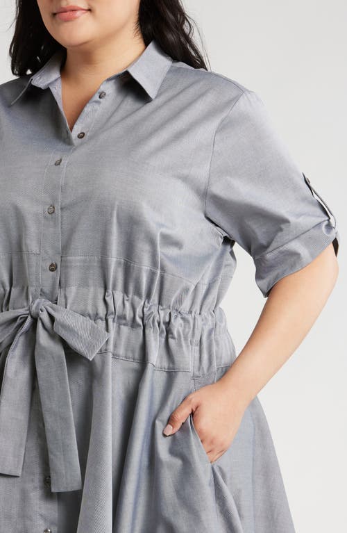 HARSHMAN HARSHMAN MEADOW DRAWSTRING WAIST SHIRTDRESS