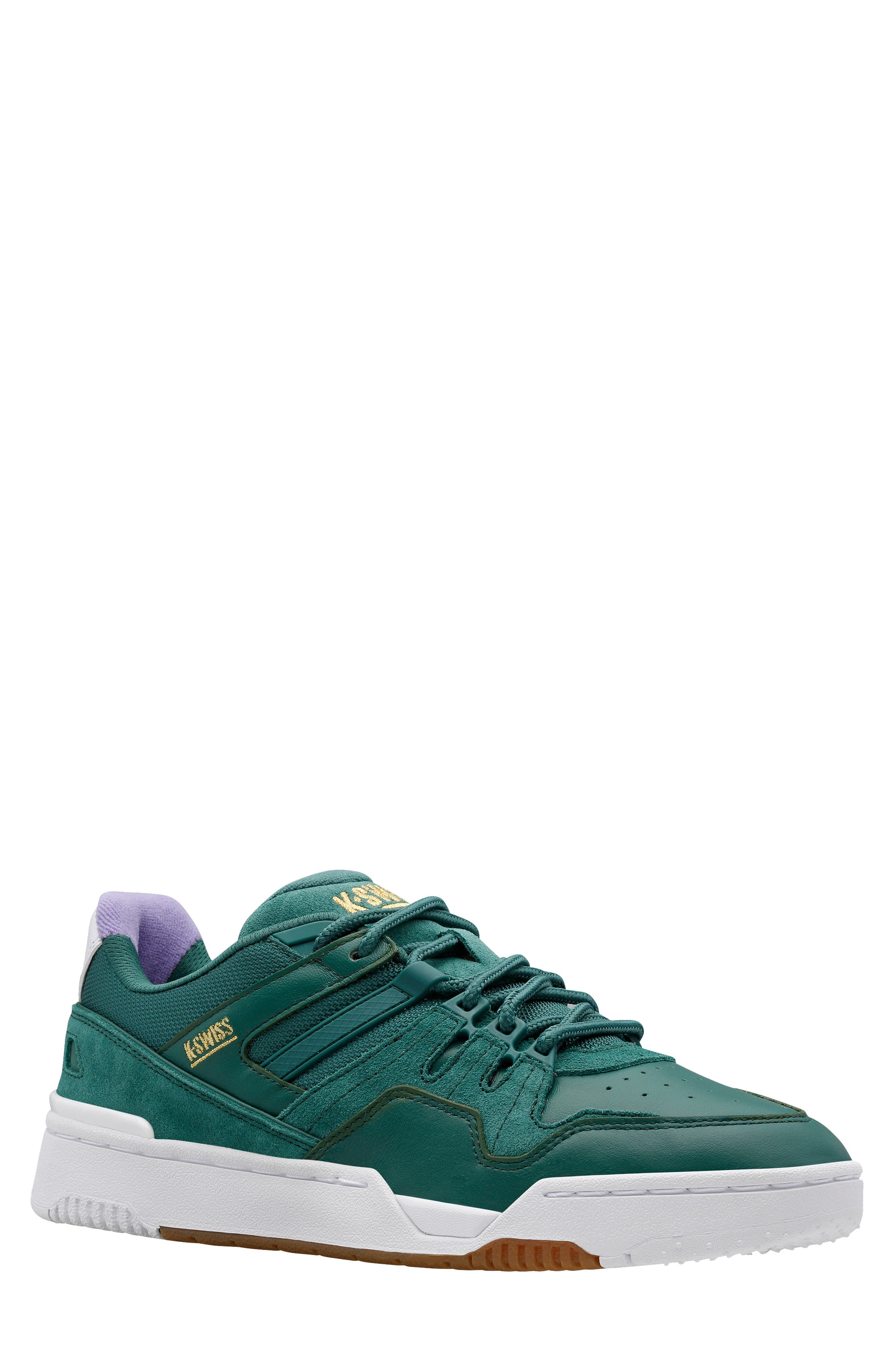 green k swiss trainers