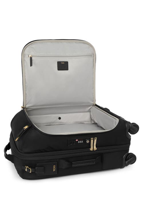 Tumi Leger Continental Expandable Carry On Wheeled Suitcase In Black/ Gold