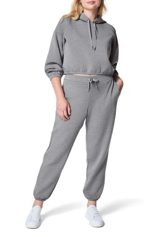 Shop Spanx ® Airessentials Crop Hoodie In Medium Grey Heather