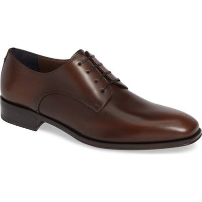 Salvatore Ferragamo Daniel Plain Toe Derby, M/W - Brown
