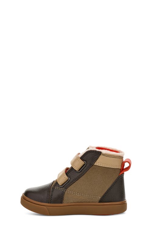 Shop Ugg(r) Rennon High Top Sneaker In Antilope/mustard/warm Red