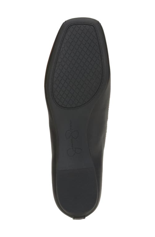 Jessica Simpson Mandayss Ankle Strap Ballet Flat In Black/black
