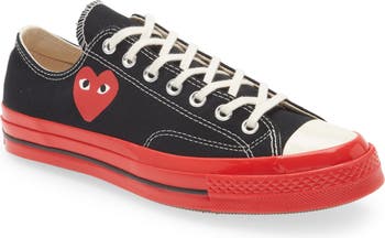 Therefore Andrew Halliday Frontier Comme des Garçons PLAY x Converse Chuck TaylorÂ® Hidden Heart Red Sole Low  Top Sneaker | Nordstrom