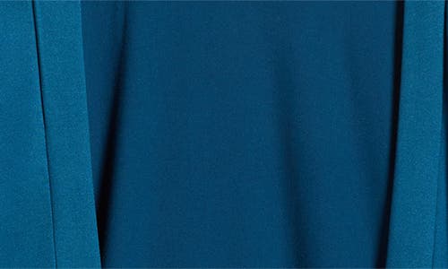 24seven Comfort Apparel Open Front Elbow Length Sleeve Plus Size Cardigan In Teal