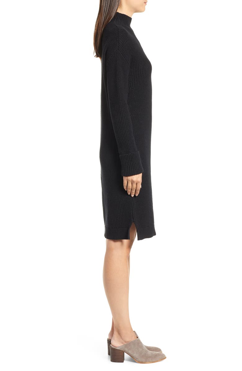 Caslon<sup>®</sup> Ribbed Sweater Dress, Alternate, color, 