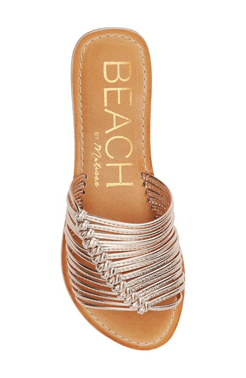 Shop Beach By Matisse Baxter Slide Sandal In Gold