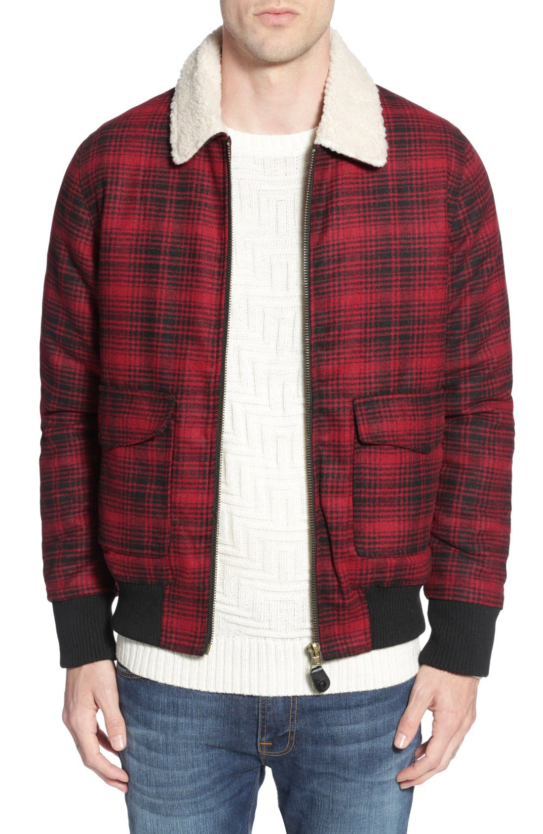 BellField Plaid Bomber Jacket Nordstrom