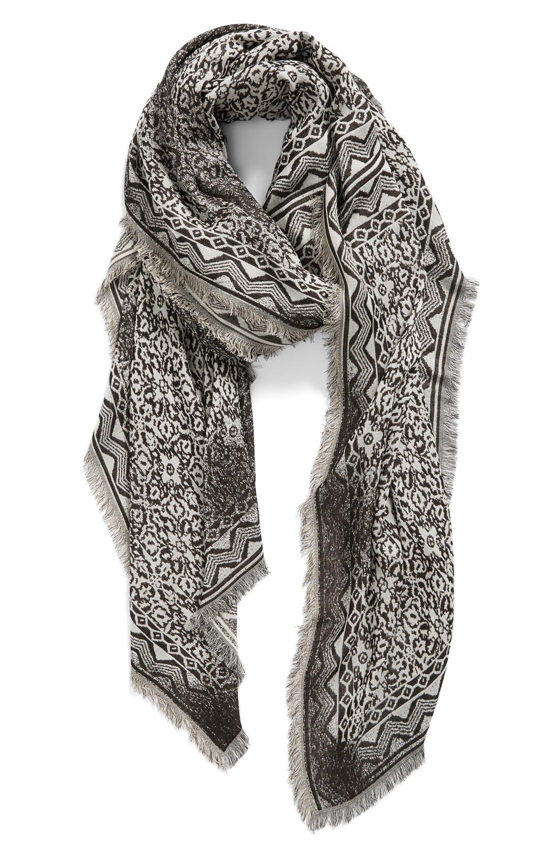 Nordstrom 'Jet Set' Jacquard Scarf Nordstrom