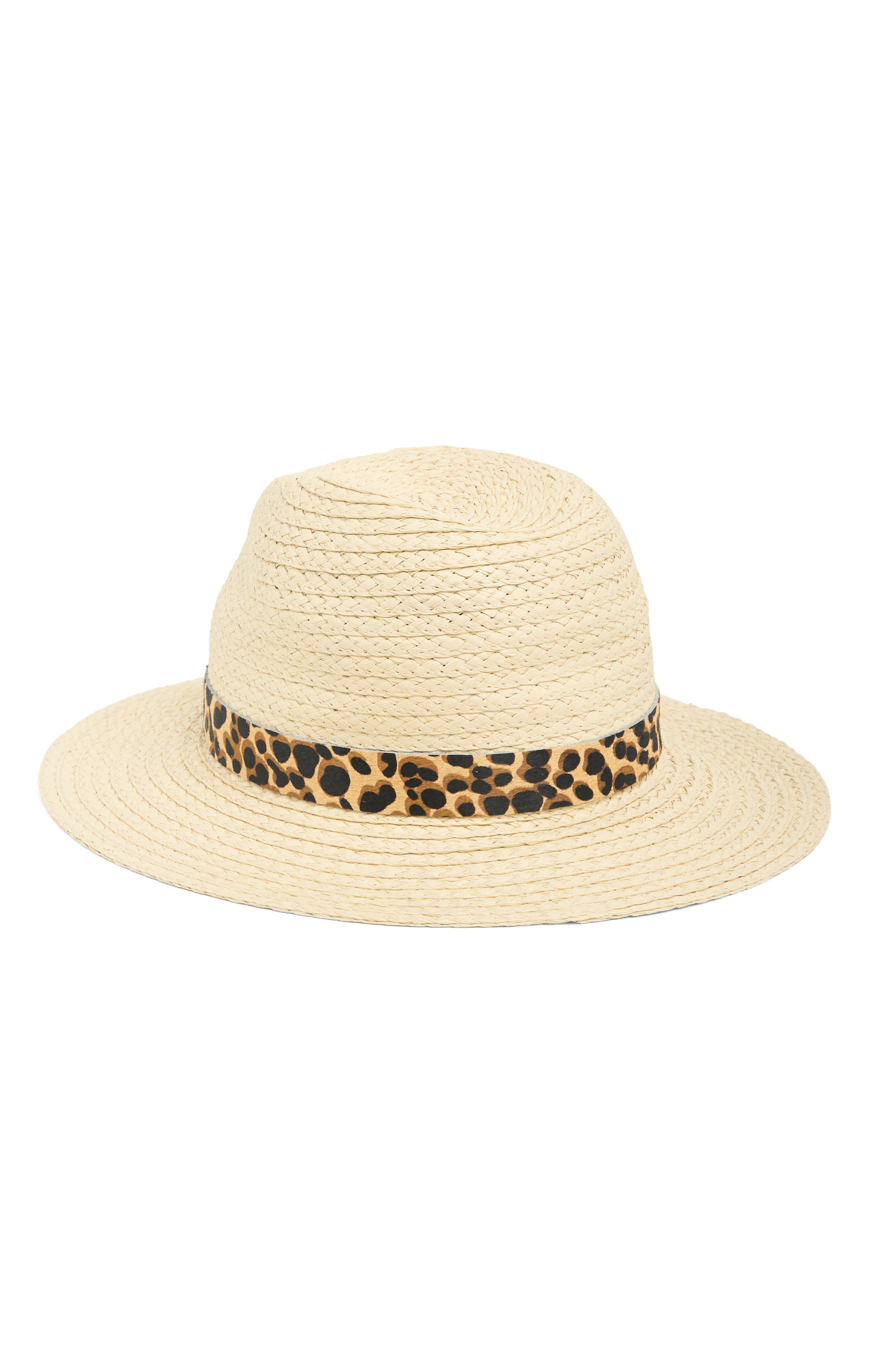 Vince Camuto Leopard Print Band Panama 