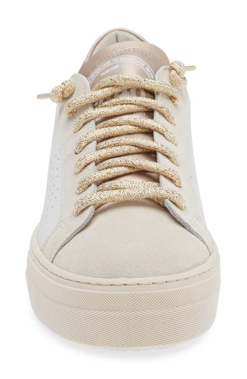 P448 Thea Platform Sneaker In Inox-champagne