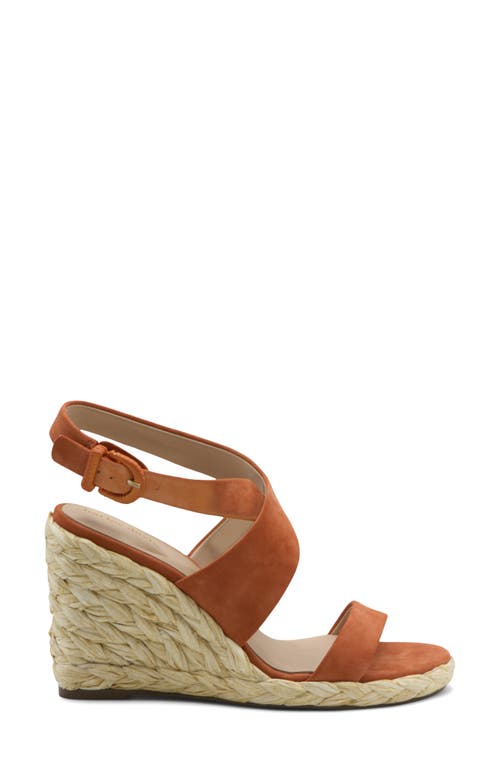 Charles David Women's Russell Ankle Strap Espadrille Wedge Sandals In Papaya