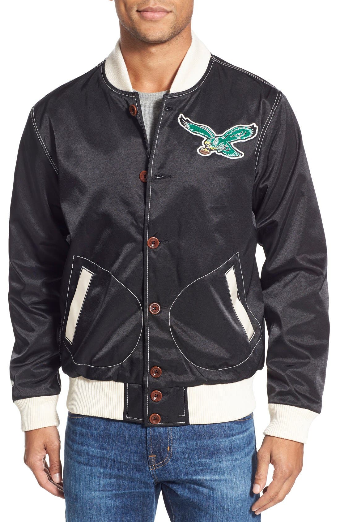 mitchell and ness eagles hoodie