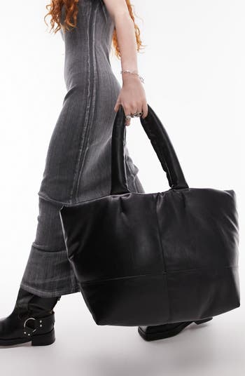Tulsi Puffy Faux Leather Tote