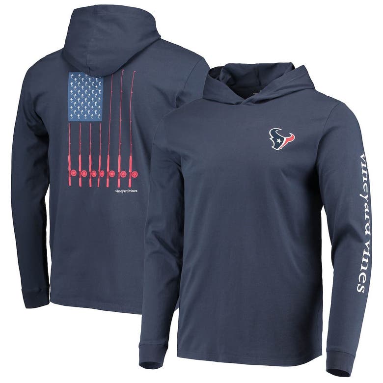 Vineyard Vines Texans Hoodie Long Sleeve T-Shirt - Men's