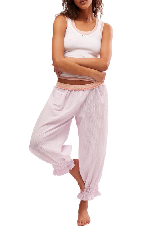 Shop Free People Cloud Nine Tank Pajamas In Baby Pink Combo