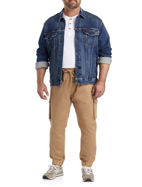 True Nation By Dxl Cargo Joggers In Burro