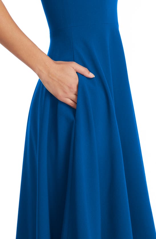 Shop Dress The Population Catalina Fit & Flare Cocktail Dress In Electric Blue