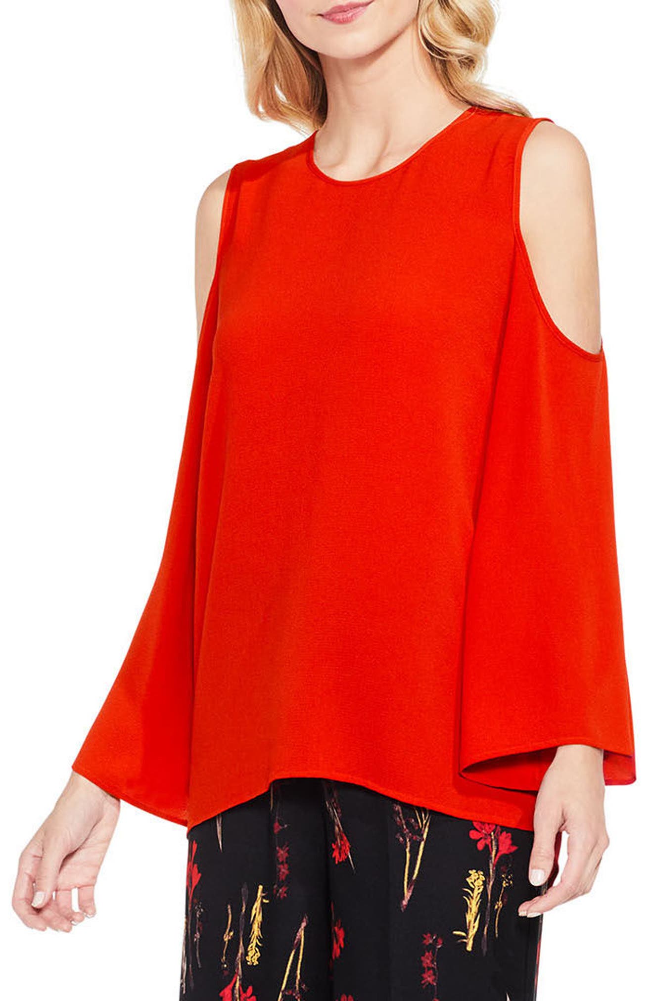 vince camuto cold shoulder top