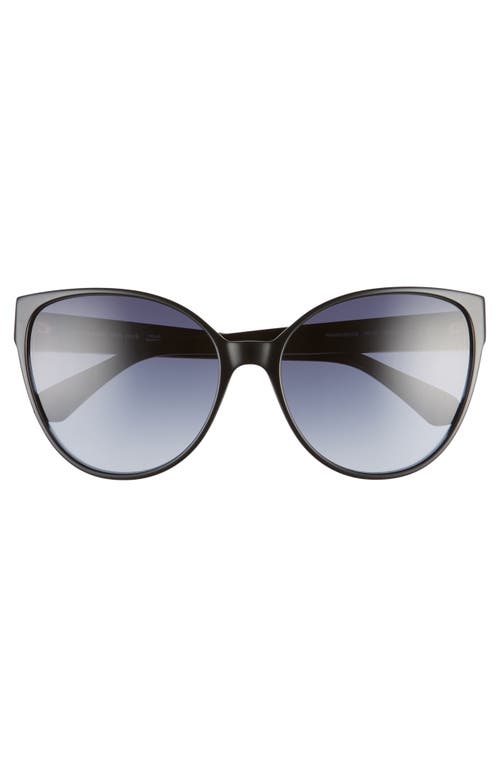 Kate Spade New York Primrose 60mm Gradient Cat Eye Sunglasses In Black/dkgrey Gradient
