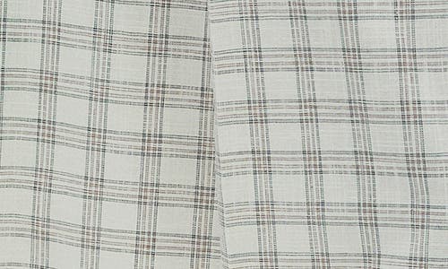 Mango Check Cotton Skirt In Ecru