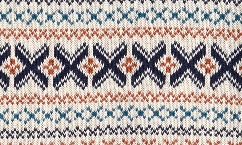 Shop Nordstrom Kids' Fair Isle Cotton Crewneck Sweater In Beige Heather Geo Fairisle