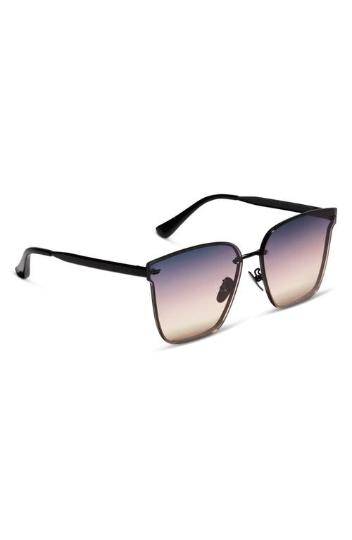 Shop Diff Bella V 63mm Gradient Oversize Square Sunglasses In Black/twilight Gradient