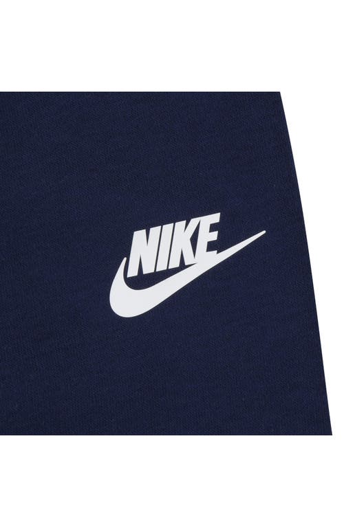 Nike Kids' Futura Block Short Sleeve Shirt & Joggers Set In Midnight Navy