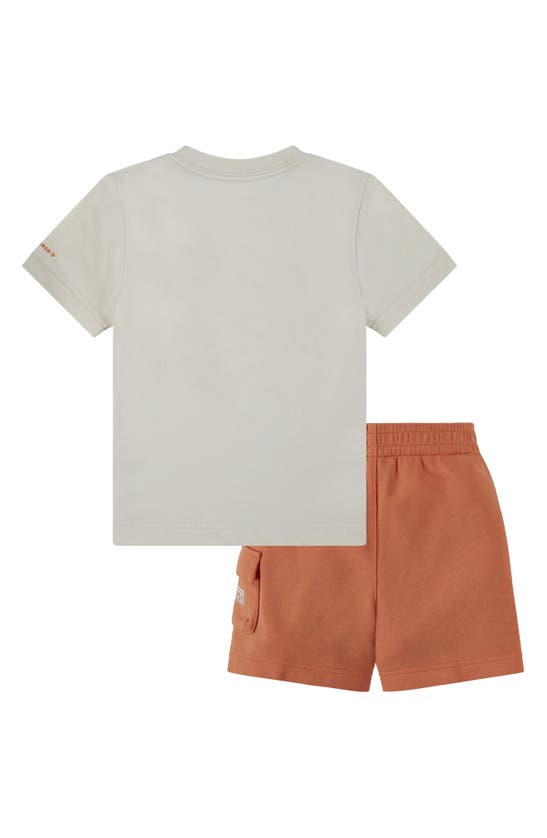 Shop Converse Kids' License Plate T-shirt & Cargo Shorts In Pale Magma