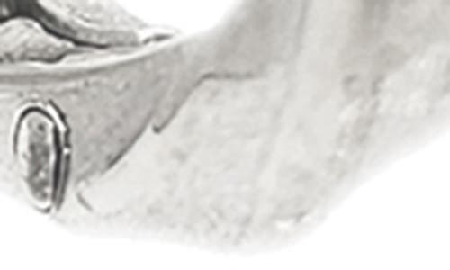 Rebl Twisted Hoop Earrings In Silver