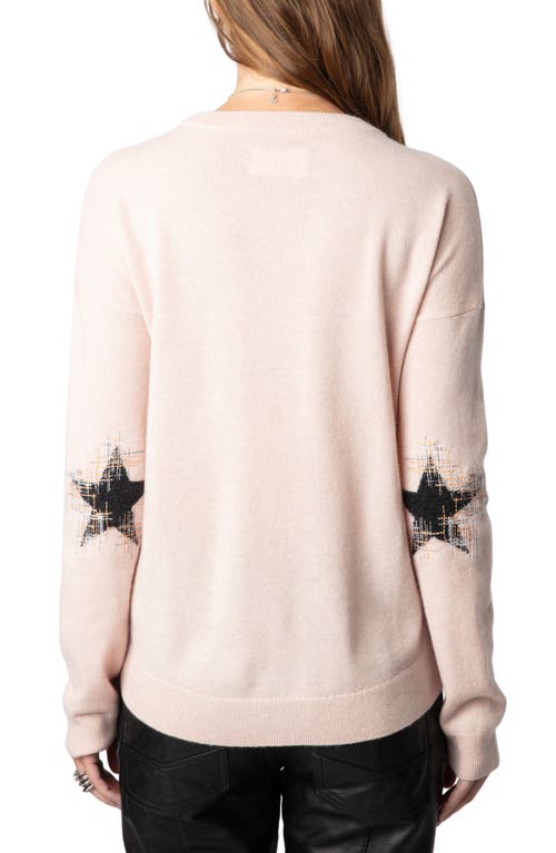 Shop Zadig & Voltaire Cici Elbow Pattern Cashmere Sweater In Opera