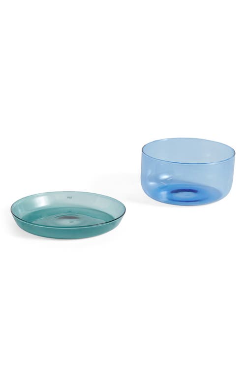 Shop Hay 2-piece Serving Set In Aqua/light Blue