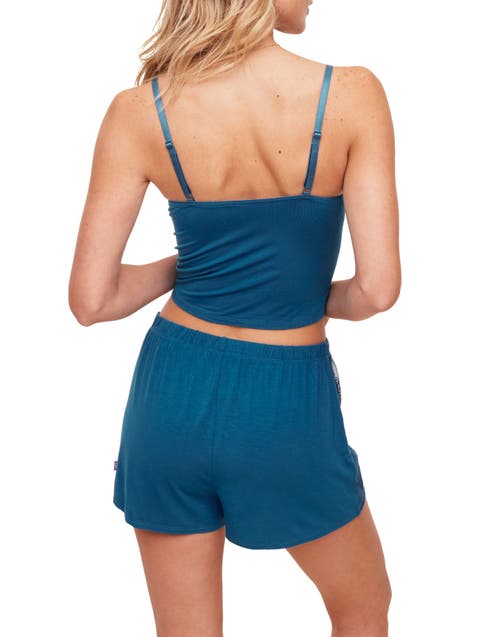 Shop Adore Me Jordyn Pajama Camisole & Shorts Set In Dark Blue