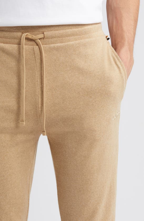 Shop Hugo Boss Jogger Lounge Pants In Medium Beige