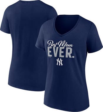 Women's New York Yankees Fanatics Branded Navy Core Official Logo V-Neck T- Shirt