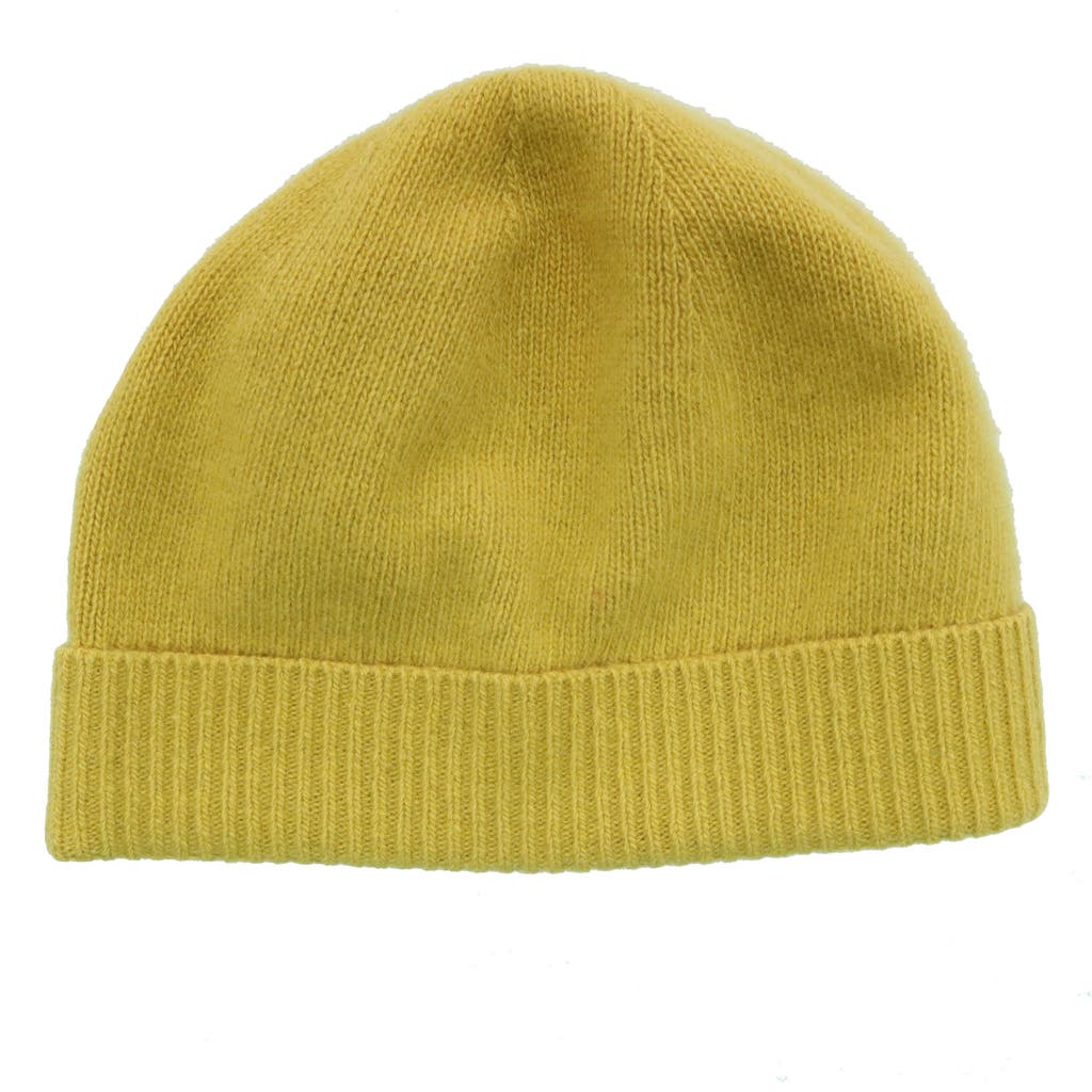 Portolano Cashmere Beanie In Sulfur