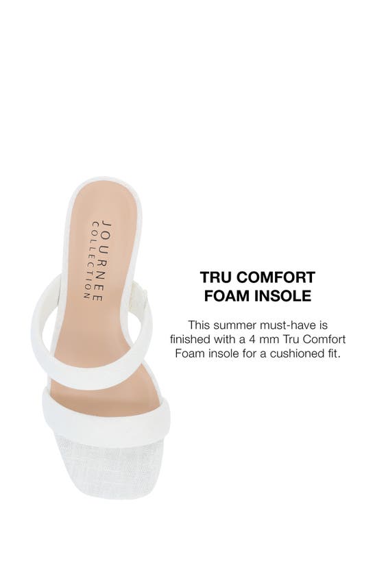 Shop Journee Collection Aniko Double Strap Sandal In White