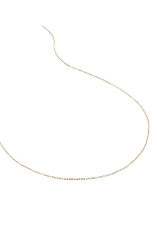 Monica Vinader Super Fine Chain Necklace in 14K Solid Gold at Nordstrom