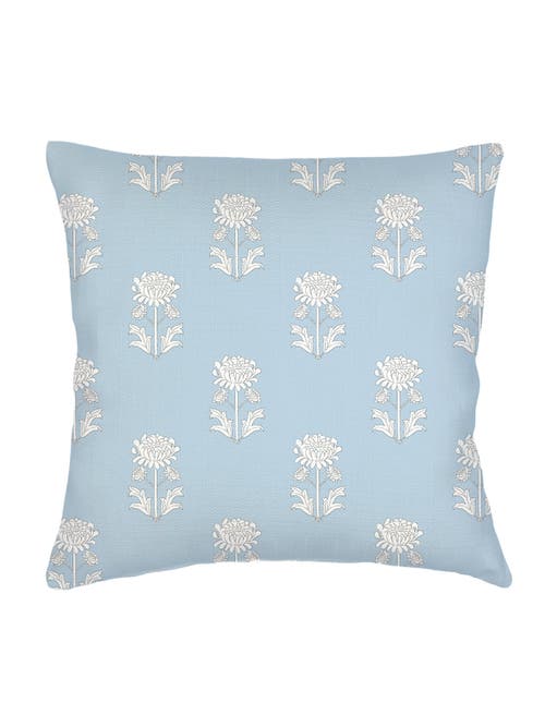 ANAYA ANAYA VINTAGE BLOCK PRINT LINEN EURO PILLOW WITH DOWN ALTERNATIVE INSERT