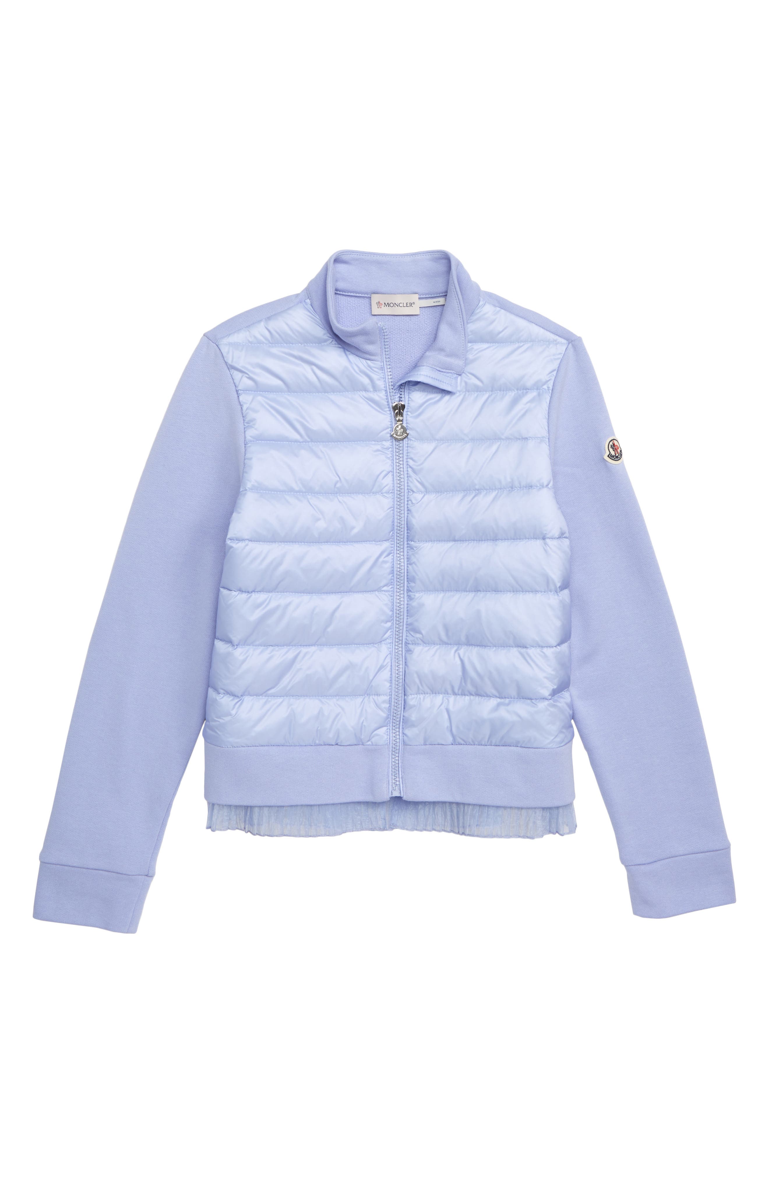 quilted down & knit cardigan moncler